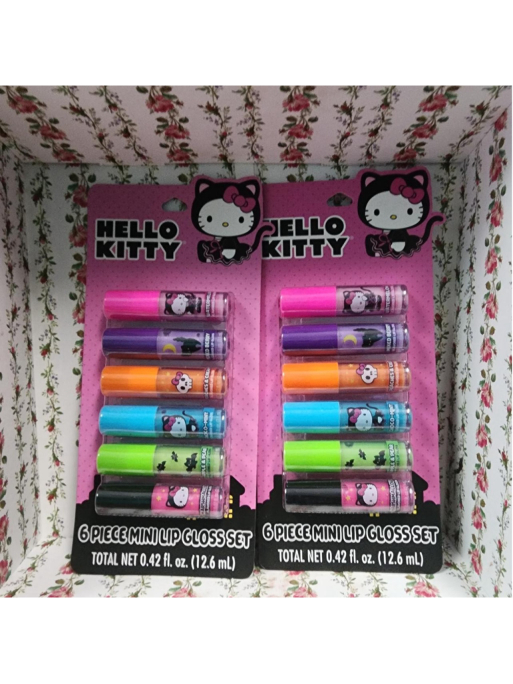 2X Hello Kitty 6 piece mini lip gloss set with 6 different colors #kawaii #kawai